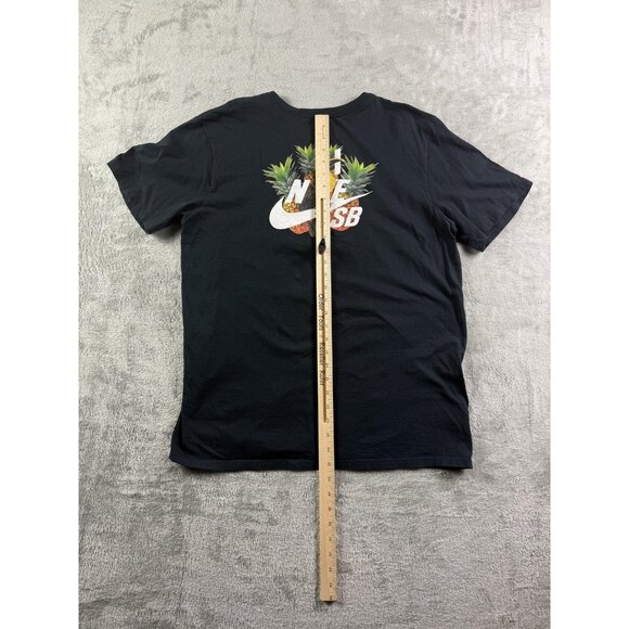 Nike SB Shirt Mens Extra Large Black Pineapple Parrot Graphic Skate Tee Tropical - Picture 9 of 12